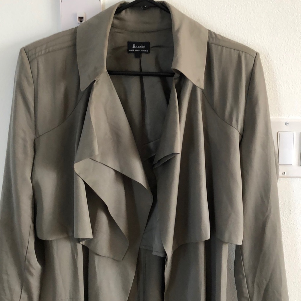Bardot Olive coloured classic trench coat